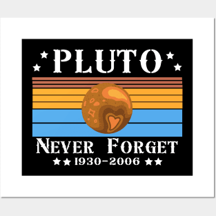 Pluto Never Forget 1936-2006 Shirt - Retro Style Shirt - Science Shirt Posters and Art